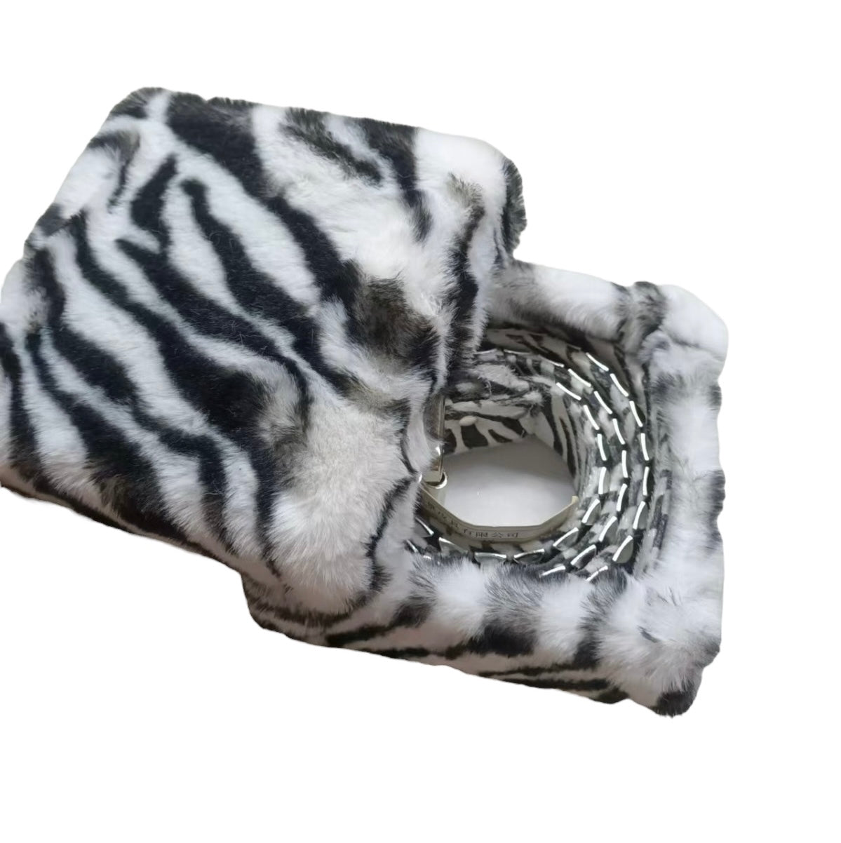 grey studded zebra belt (reversible)