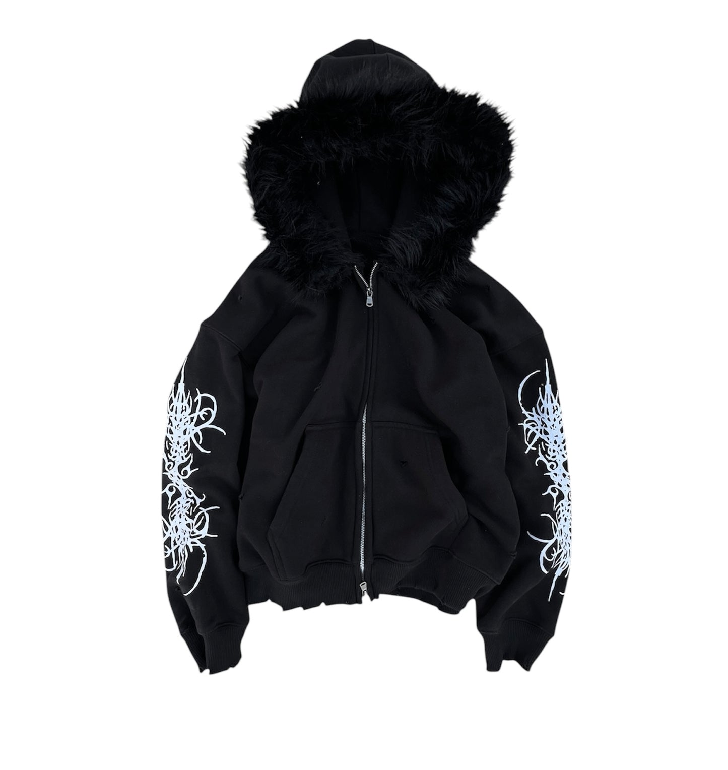 “detachable” fur zip