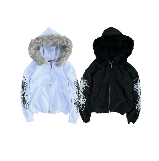 “detachable” fur zip bundle