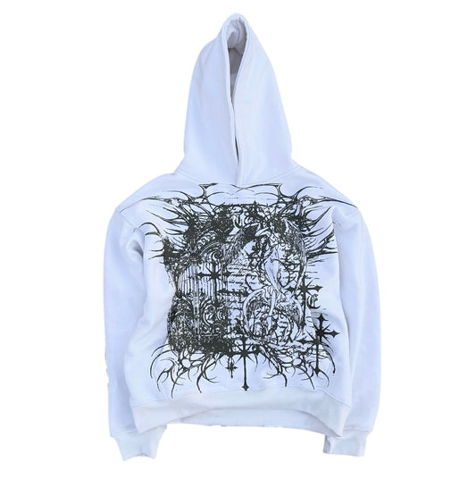 “divine angels” hoodie white