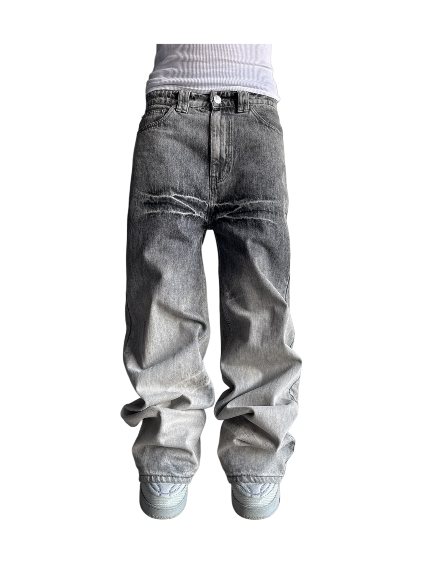 stone washed ivory denim*