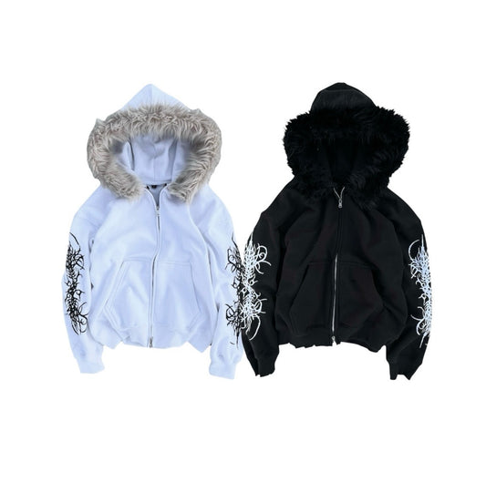 “detachable” fur zip bundle