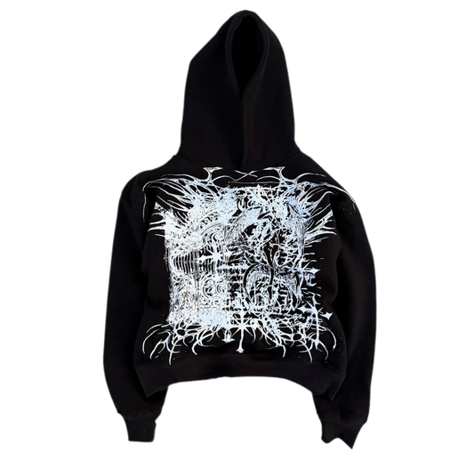 “divine angels” hoodie black