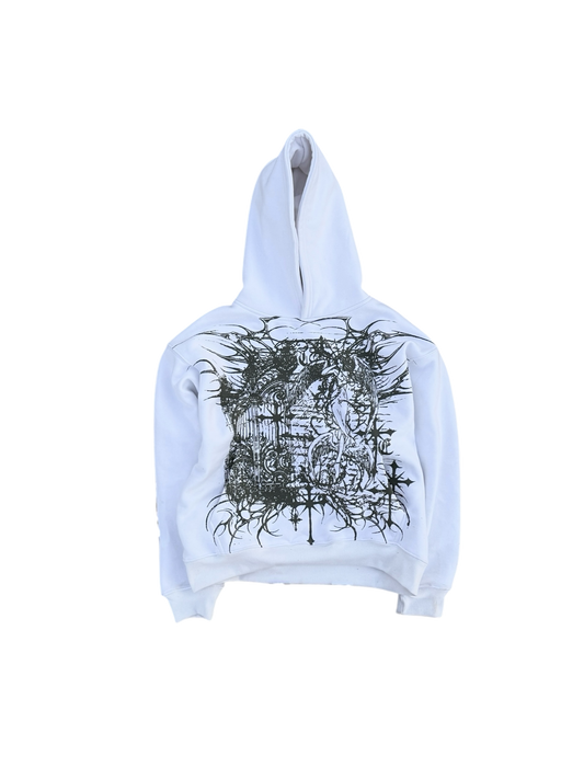 “divine angels” hoodie white