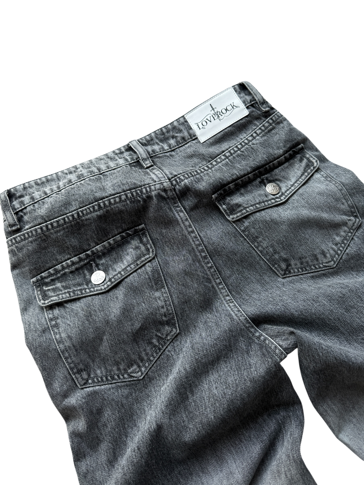stone washed ivory denim*