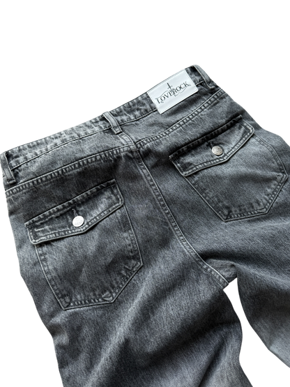 stone washed ivory denim*