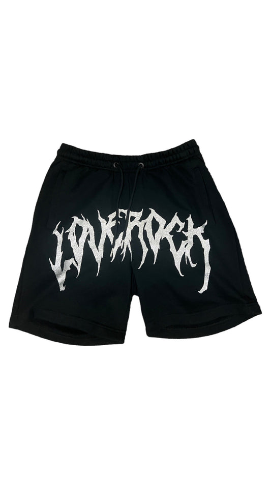 loverock jogger shorts (glitter print)